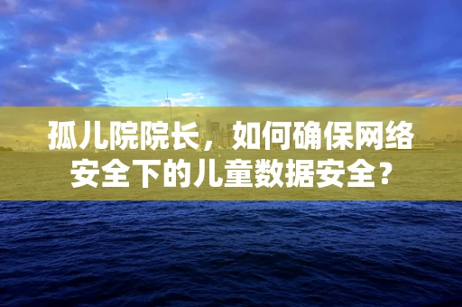 孤儿院院长，如何确保网络安全下的儿童数据安全？
