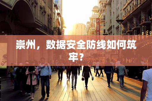 崇州，数据安全防线如何筑牢？
