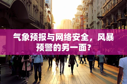 气象预报与网络安全，风暴预警的另一面？