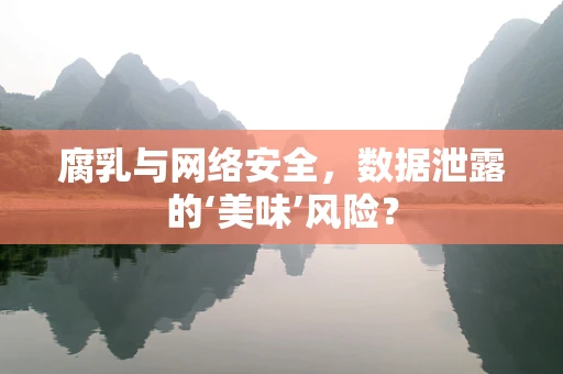 腐乳与网络安全，数据泄露的‘美味’风险？