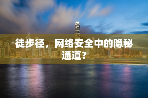 徒步径，网络安全中的隐秘通道？