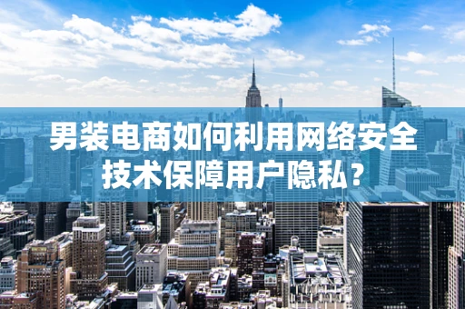 男装电商如何利用网络安全技术保障用户隐私？