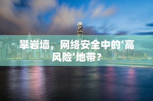 攀岩墙，网络安全中的‘高风险’地带？