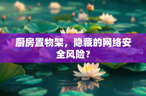 厨房置物架，隐藏的网络安全风险？