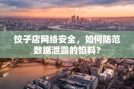 饺子店网络安全，如何防范数据泄露的馅料？