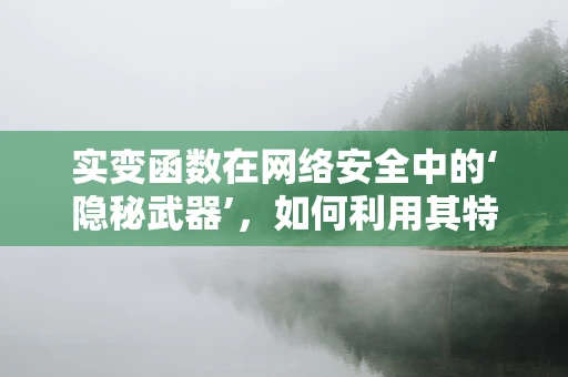 实变函数在网络安全中的‘隐秘武器’，如何利用其特性增强数据加密？