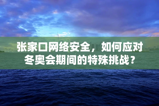 张家口网络安全，如何应对冬奥会期间的特殊挑战？