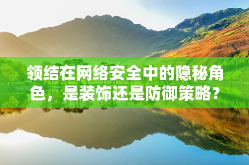 领结在网络安全中的隐秘角色，是装饰还是防御策略？