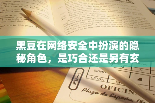 黑豆在网络安全中扮演的隐秘角色，是巧合还是另有玄机？