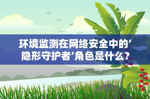 环境监测在网络安全中的‘隐形守护者’角色是什么？