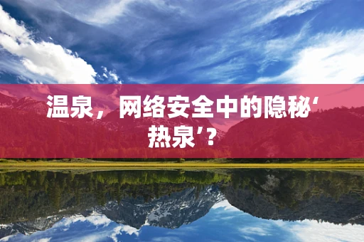 温泉，网络安全中的隐秘‘热泉’？