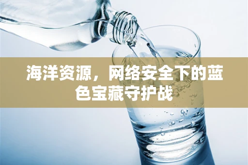 海洋资源，网络安全下的蓝色宝藏守护战