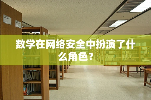 数学在网络安全中扮演了什么角色？