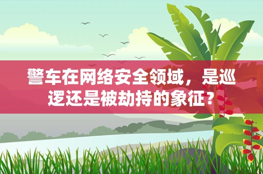 警车在网络安全领域，是巡逻还是被劫持的象征？