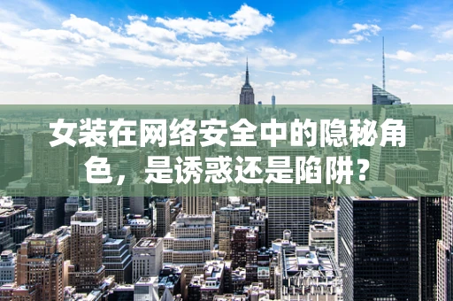 女装在网络安全中的隐秘角色，是诱惑还是陷阱？