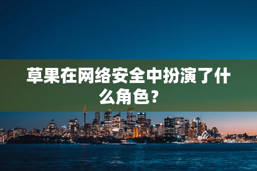 草果在网络安全中扮演了什么角色？