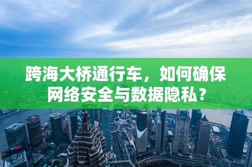 跨海大桥通行车，如何确保网络安全与数据隐私？