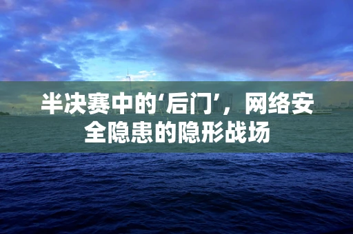 半决赛中的‘后门’，网络安全隐患的隐形战场
