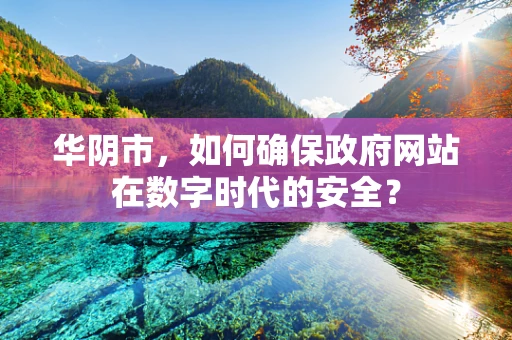 华阴市，如何确保政府网站在数字时代的安全？