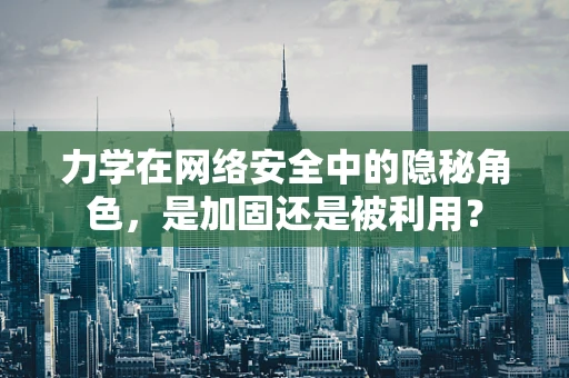力学在网络安全中的隐秘角色，是加固还是被利用？