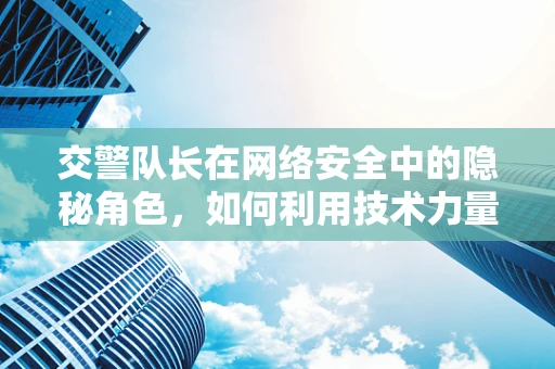 交警队长在网络安全中的隐秘角色，如何利用技术力量守护城市安全？