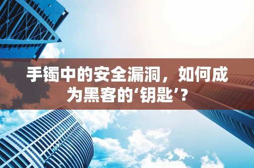 手镯中的安全漏洞，如何成为黑客的‘钥匙’？