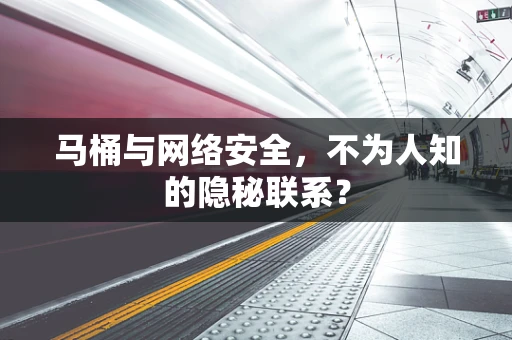 马桶与网络安全，不为人知的隐秘联系？