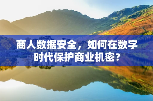 商人数据安全，如何在数字时代保护商业机密？