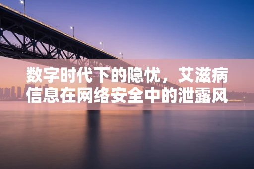 数字时代下的隐忧，艾滋病信息在网络安全中的泄露风险？