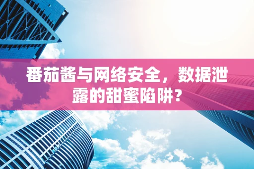 番茄酱与网络安全，数据泄露的甜蜜陷阱？
