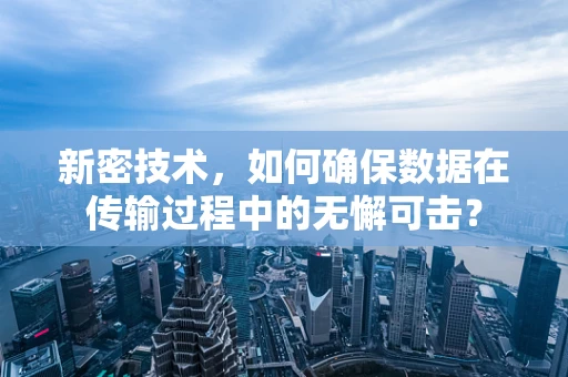 新密技术，如何确保数据在传输过程中的无懈可击？