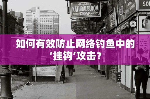 如何有效防止网络钓鱼中的‘挂钩’攻击？