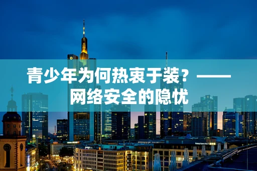 青少年为何热衷于装？——网络安全的隐忧