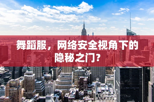 舞蹈服，网络安全视角下的隐秘之门？