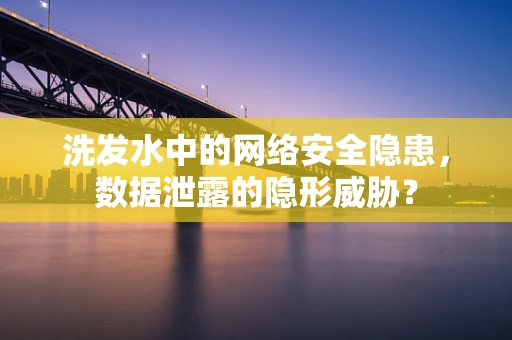 洗发水中的网络安全隐患，数据泄露的隐形威胁？