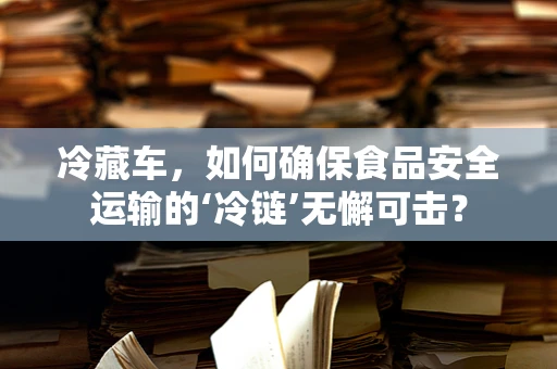 冷藏车，如何确保食品安全运输的‘冷链’无懈可击？