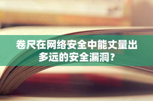 卷尺在网络安全中能丈量出多远的安全漏洞？
