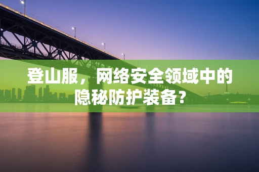 登山服，网络安全领域中的隐秘防护装备？