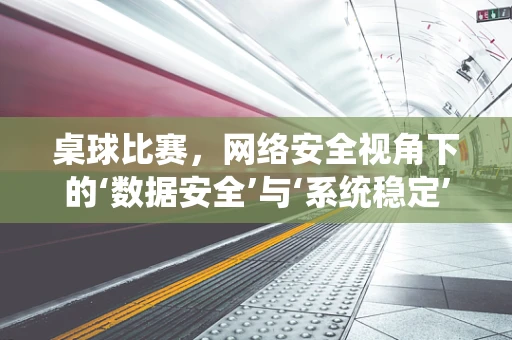 桌球比赛，网络安全视角下的‘数据安全’与‘系统稳定’