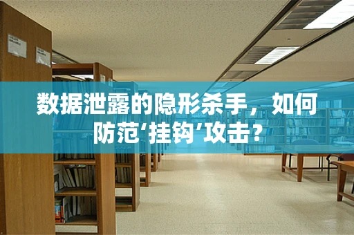数据泄露的隐形杀手，如何防范‘挂钩’攻击？