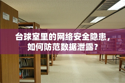 台球室里的网络安全隐患，如何防范数据泄露？