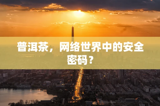 普洱茶，网络世界中的安全密码？