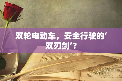 双轮电动车，安全行驶的‘双刃剑’？