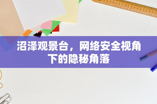 沼泽观景台，网络安全视角下的隐秘角落