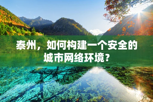 泰州，如何构建一个安全的城市网络环境？