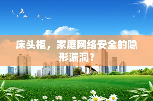 床头柜，家庭网络安全的隐形漏洞？