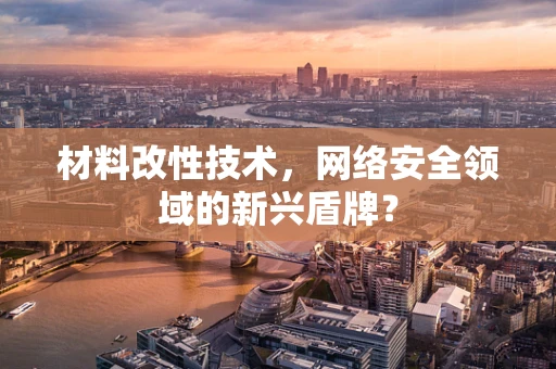 材料改性技术，网络安全领域的新兴盾牌？