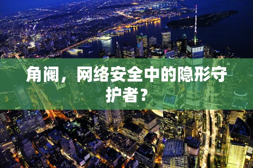 角阀，网络安全中的隐形守护者？