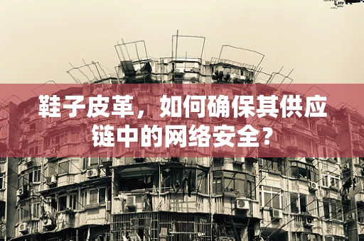 鞋子皮革，如何确保其供应链中的网络安全？