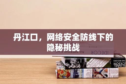 丹江口，网络安全防线下的隐秘挑战